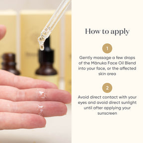 How to apply ManukaRx Manuka Face Oil Blend guide