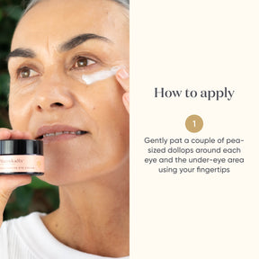 ManukaRx Restorative Eye Cream how to apply instructions guide