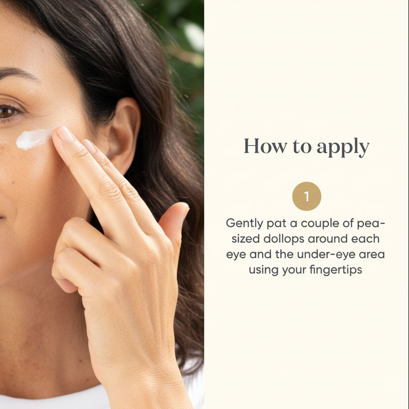 ManukaRx Restorative Eye Cream how to apply instructions guide