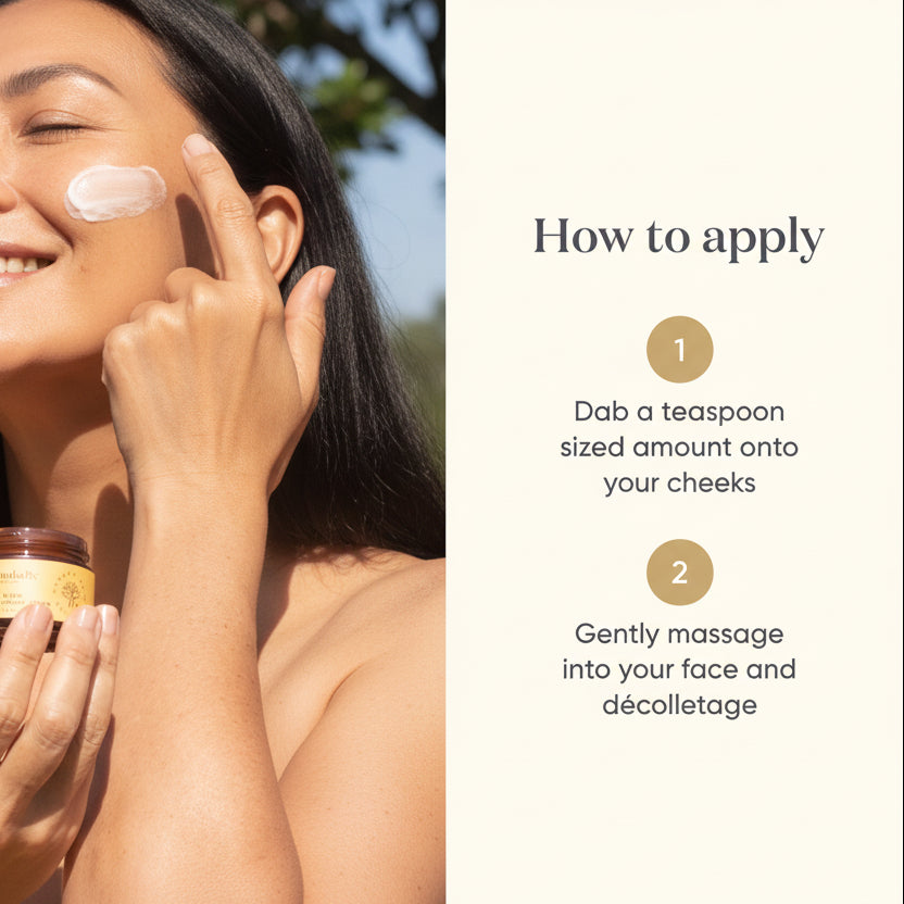 How to apply instructions for ManukaRx Vitamin C Daily Glow Brightening Cream