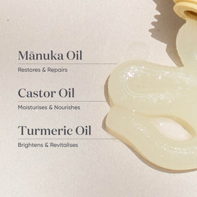 ManukaRx Skin Rescue Ointment product swatch with ingredients list